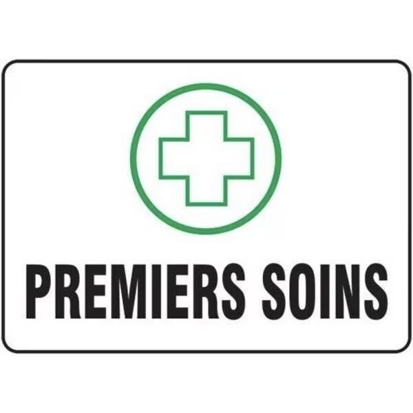 Accuform BILINGUAL FRENCH SIGN FIRST AID FRMFSR522VA FRMFSR522VA - main
